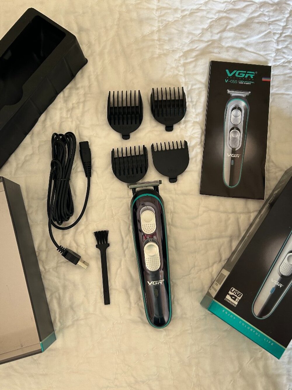 VGR Navigator V-055 Professional Hair Trimmer Clippers Cutting USB Charging